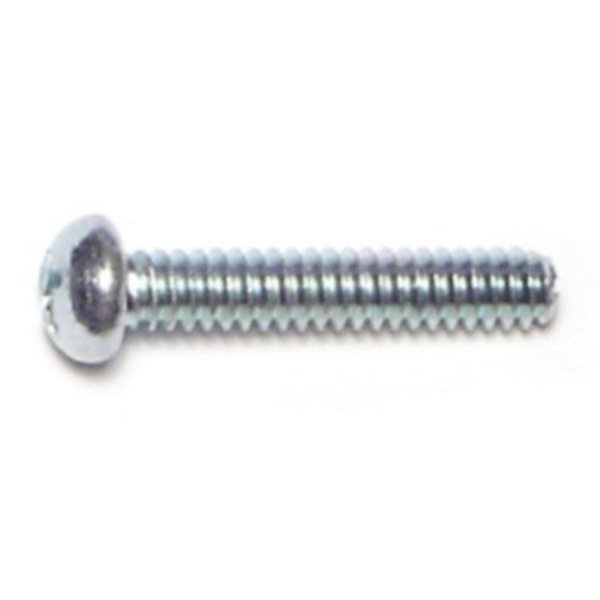 Midwest Fastener #6-32 x 3/4 in Phillips Round Machine Screw, Zinc Plated Steel, 60 PK 63583